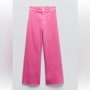 Zara hot pink marine jeans